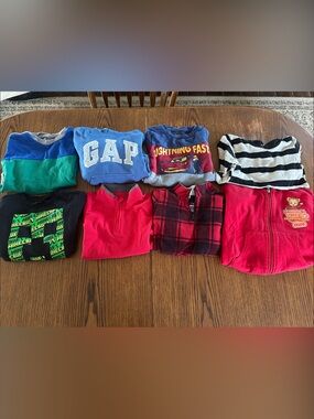 GAP Blue Kids Sweatshirt with White Logo - Pullover Crew